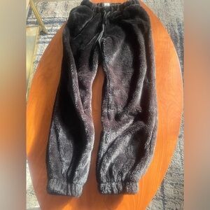 No Boundaries Black Plush Joggers